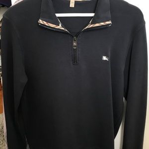 Men’s Small Burberry Quarter Zip Pullover